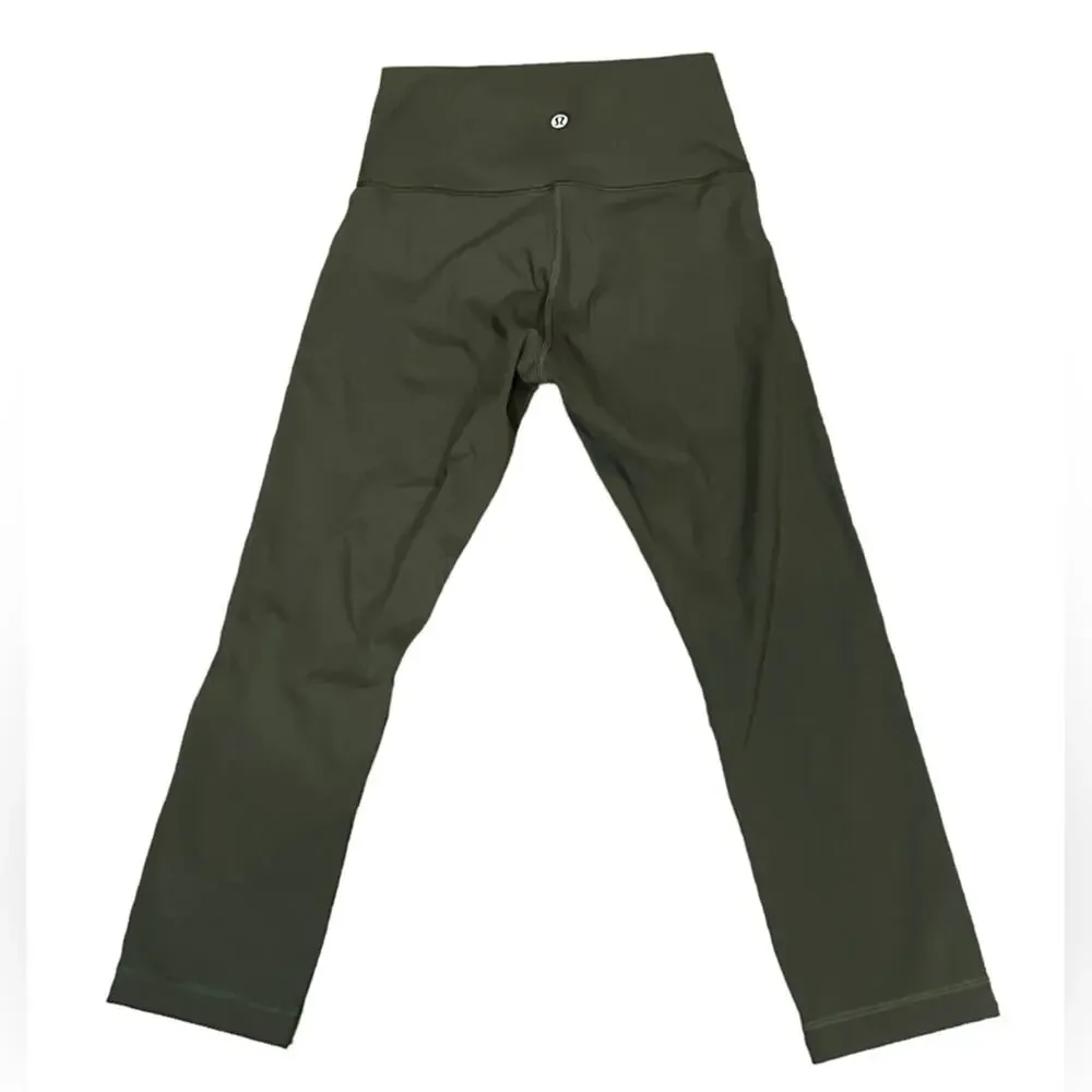 Lululemon Womens Size 4 Capri Leggings in Olive Green